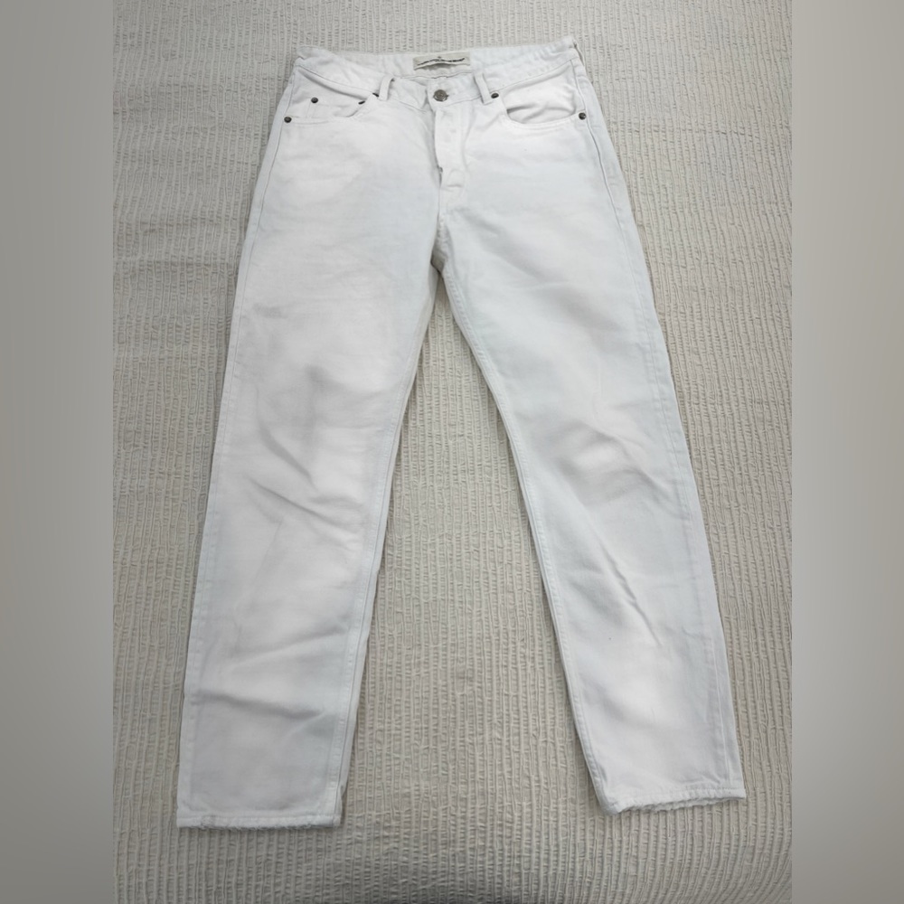 Golden Goose, high waisted, slim fit, denim pants in white for men! Size 30